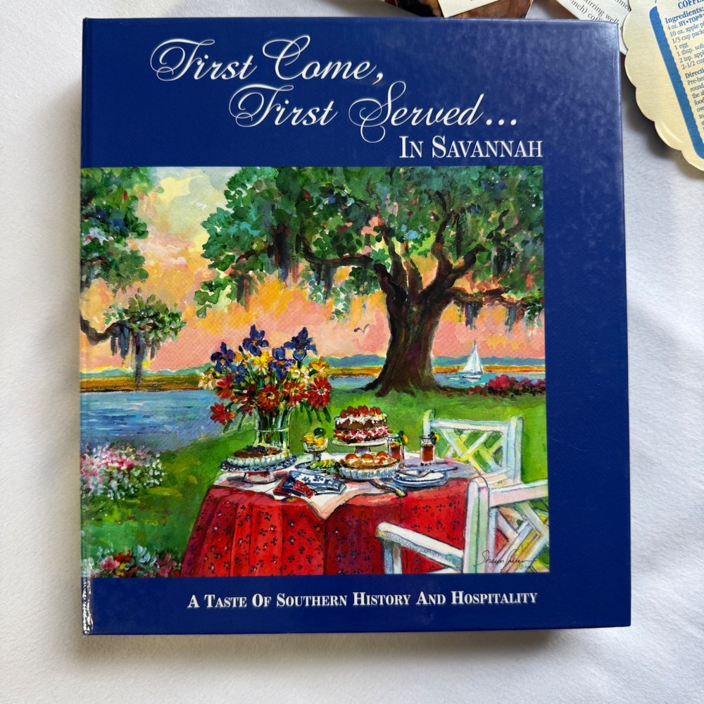 First Come First Served In Savannah Cookbook St Andrews School 2001 1st Printing